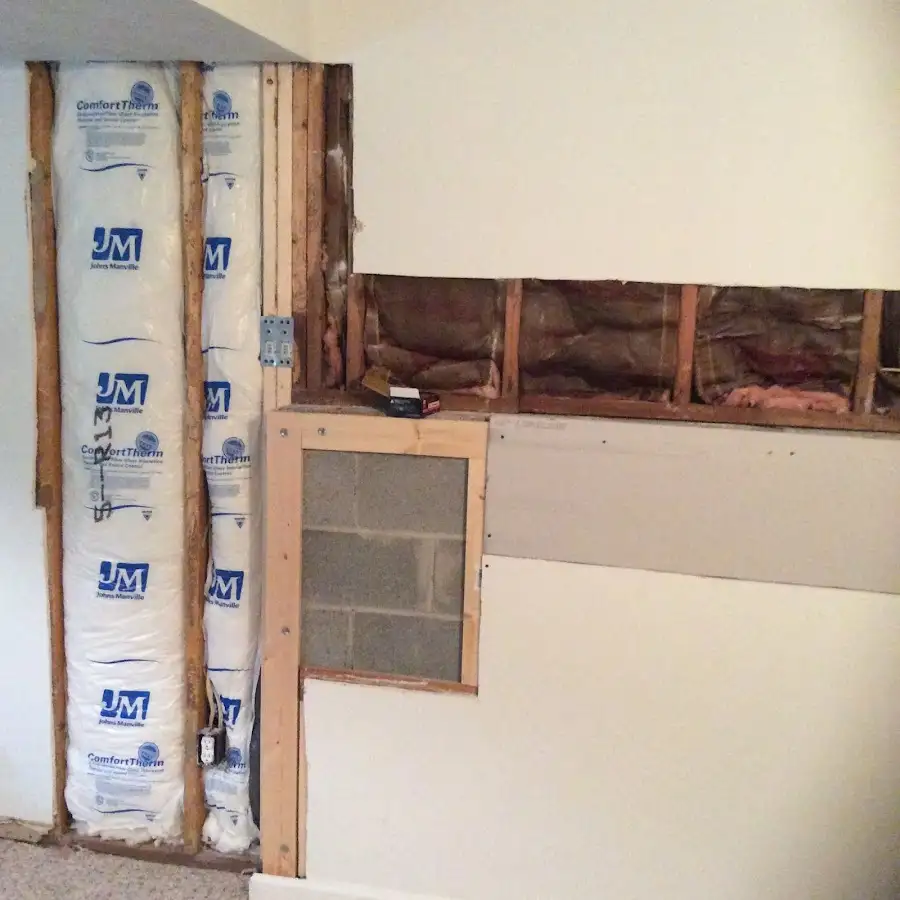 Wall insulation replacement during Odor Removal & Deodorization in Kankakee